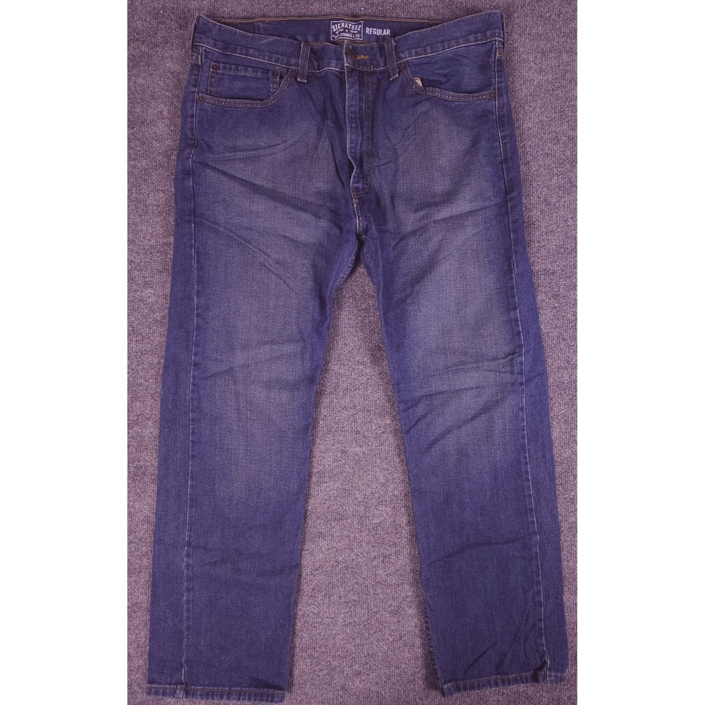 Signature by Levi Strauss & Co. Men's Size 38X32 Levi's Regular Fit Flex Jeans B